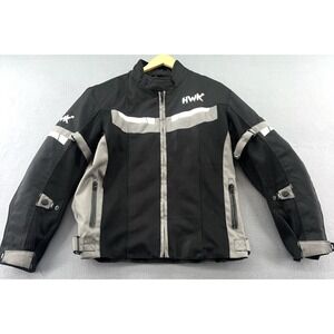 HWK Spyder Motorcycle Jacket Mens Small Mesh Motorcross Armor Padded Black